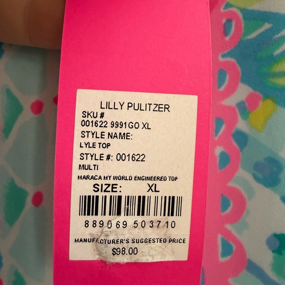 Lilly Pulitzer Maraca My World Lyle Top XL NWT - Picture 2 of 8